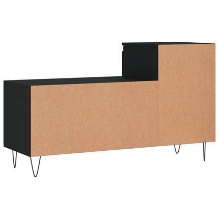 Skoskåp svart 102x36x60 cm konstruerat trä