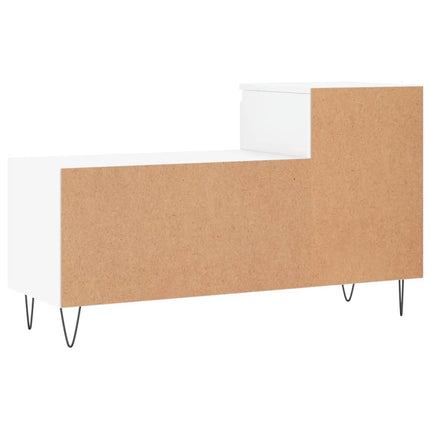 Skoskåp vit högglans 102x36x60 cm konstruerat trä