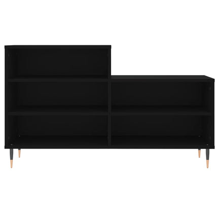 Skoskåp svart 102x36x60 cm konstruerat trä