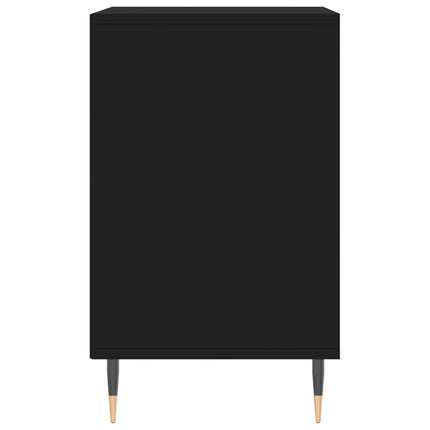 Skoskåp svart 102x36x60 cm konstruerat trä
