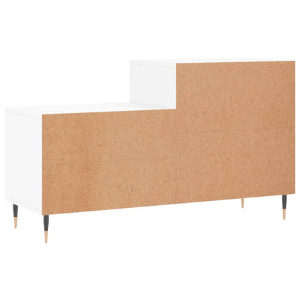Skoskåp vit högglans 102x36x60 cm konstruerat trä