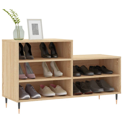 Skohylla sonoma-ek 102x36x60 cm konstruerat trä