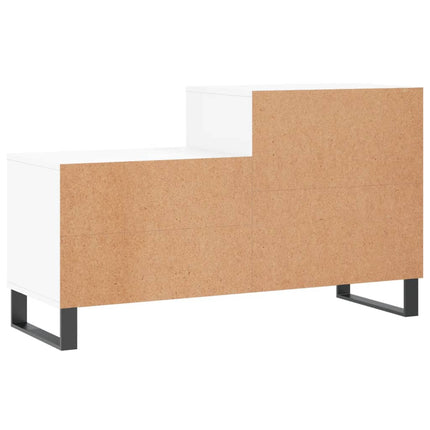 Skoskåp vit 102x36x60 cm konstruerat trä