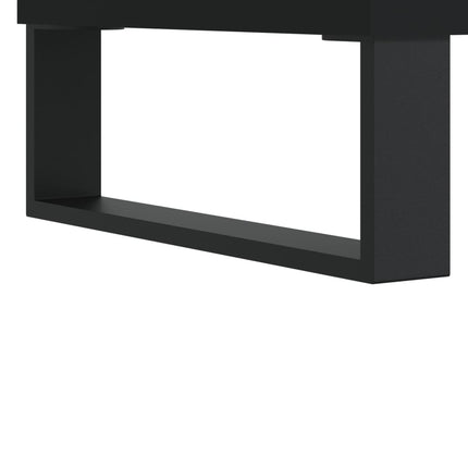 Skoskåp svart 102x36x60 cm konstruerat trä