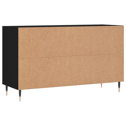 Skoskåp svart 102x36x60 cm konstruerat trä