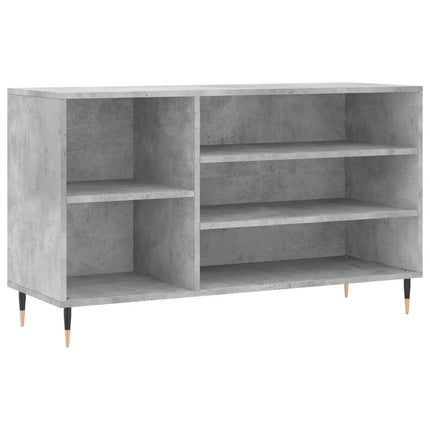 Skoskåp betonggrå 102x36x60 cm konstruerat trä