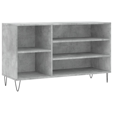 Skoskåp betonggrå 102x36x60 cm konstruerat trä