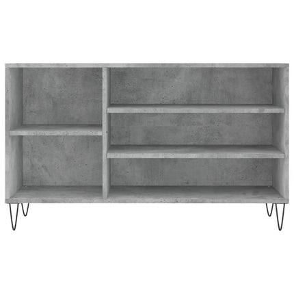 Skoskåp betonggrå 102x36x60 cm konstruerat trä