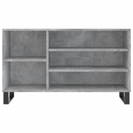 Skoskåp betonggrå 102x36x60 cm konstruerat trä