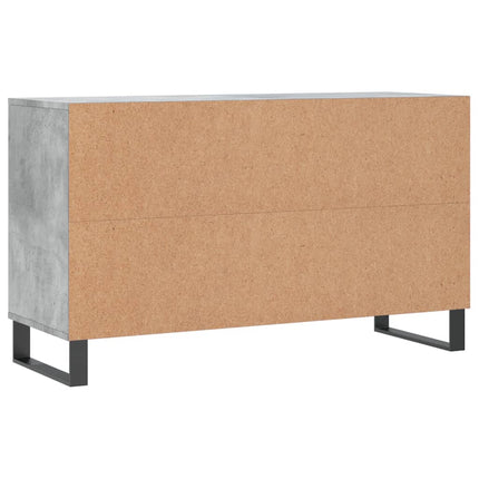 Skoskåp betonggrå 102x36x60 cm konstruerat trä