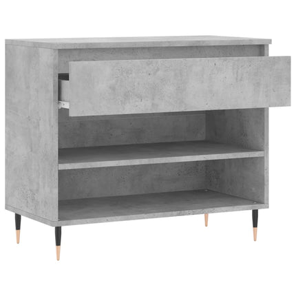 Skoskåp betonggrå 70x36x60 cm konstruerat trä