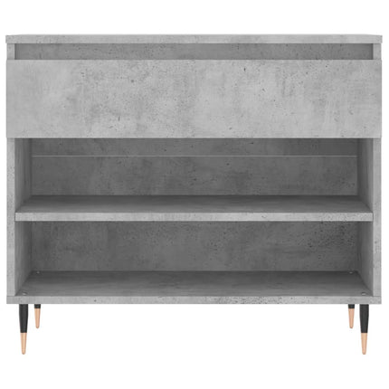 Skoskåp betonggrå 70x36x60 cm konstruerat trä