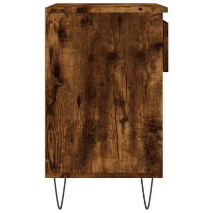 Skoställ rökfärgad ek 70x36x60 cm konstruerat trä
