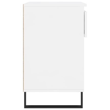 Skoskåp vit högglans 70x36x60 cm konstruerat trä
