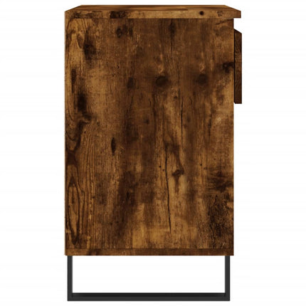 Skoställ rökfärgad ek 70x36x60 cm konstruerat trä