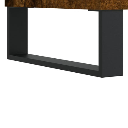 Skoställ rökfärgad ek 70x36x60 cm konstruerat trä
