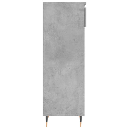 Skoskåp betonggrå 40x36x105 cm konstruerat trä