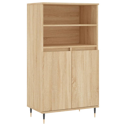 Förvaringsskåp sonoma-ek 60x36x110 cm konstruerat trä