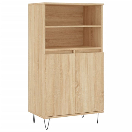 Förvaringsskåp sonoma-ek 60x36x110 cm konstruerat trä