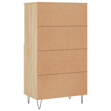 Förvaringsskåp sonoma-ek 60x36x110 cm konstruerat trä