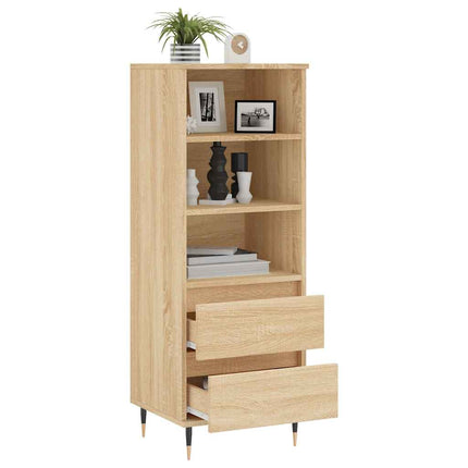 Högskåp sonoma-ek 40x36x110 cm konstruerat trä