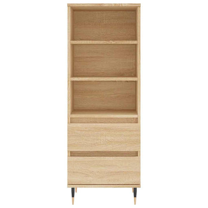 Högskåp sonoma-ek 40x36x110 cm konstruerat trä