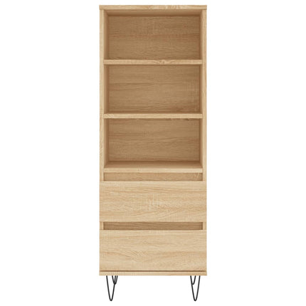 Högskåp sonoma-ek 40x36x110 cm konstruerat trä