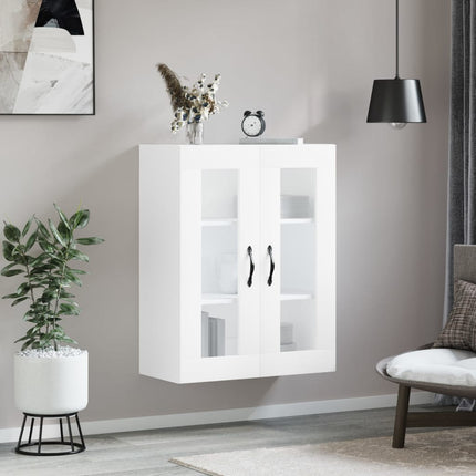 Väggskåp vit 69,5x34x90 cm konstruerat trä