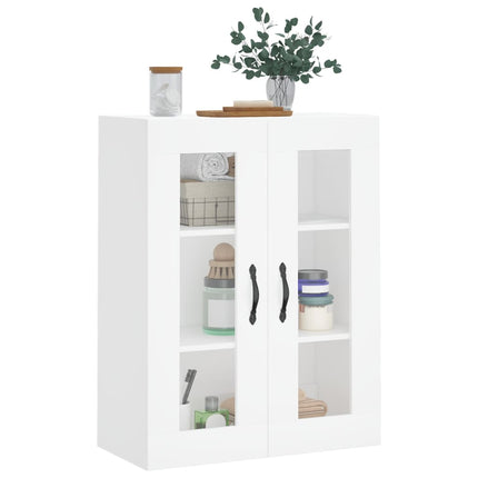 Väggskåp vit 69,5x34x90 cm konstruerat trä