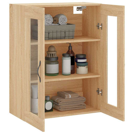 Väggskåp sonoma-ek 69,5x34x90 cm konstruerat trä
