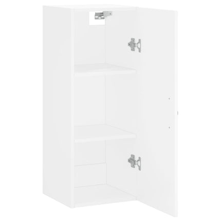 Väggskåp vit 34,5x34x90 cm konstruerat trä