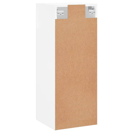Väggskåp vit 34,5x34x90 cm konstruerat trä