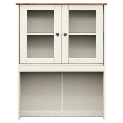Högskåp VIGO vit 80x40x176 cm massiv furu