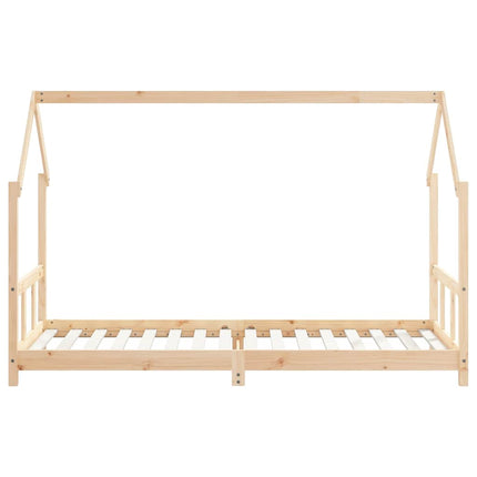 Sängram för barnsäng 90x200 cm massiv furu