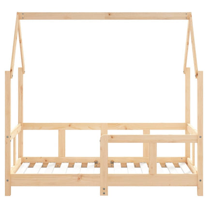 Sängram för barnsäng 70x140 cm massiv furu