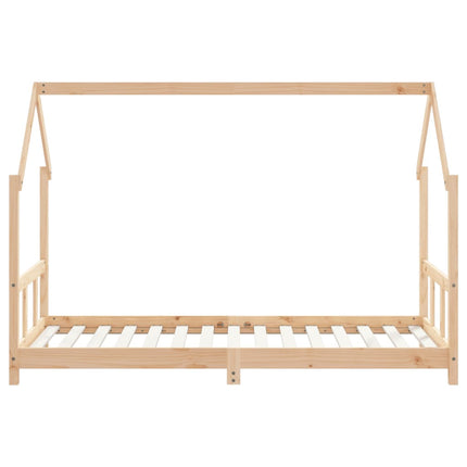 Sängram för barn 90x190 cm massiv furu