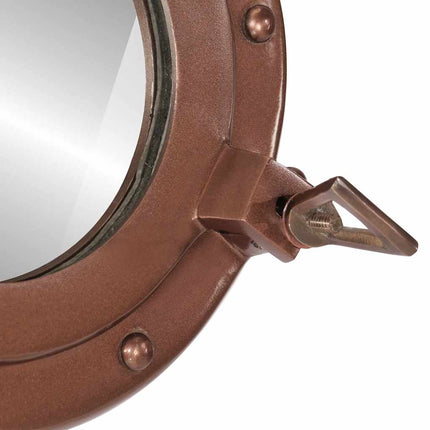 Väggspegel Ø30 aluminium och glas