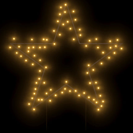 Julstjärna med spett 80 LEDs 60 cm