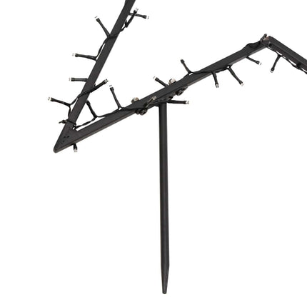 Julstjärna med spett 80 LEDs 60 cm