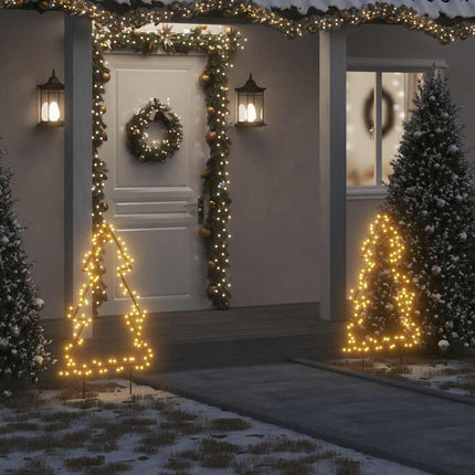 Julträd med spett 115 LEDs 90 cm