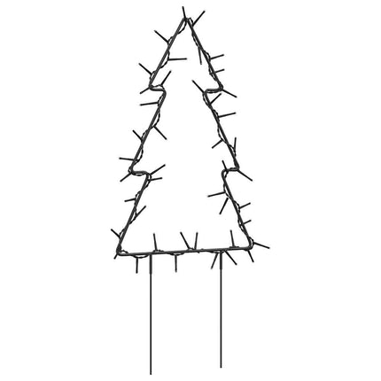 Julträd 3 st med spett 50 LEDs 30 cm