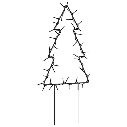 Julträd 3 st med spett 50 LEDs 30 cm