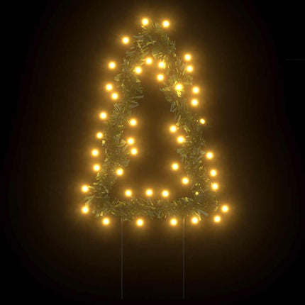 Julträd 3 st med spett 50 LEDs 30 cm