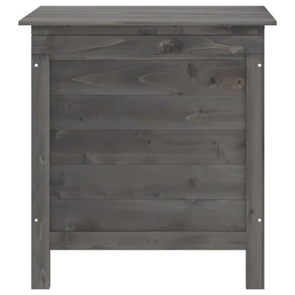 Dynbox antracit 50x49x56,5 cm massivt granträ