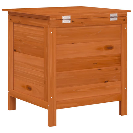 Dynbox brun 50x49x56,5 cm massivt granträ