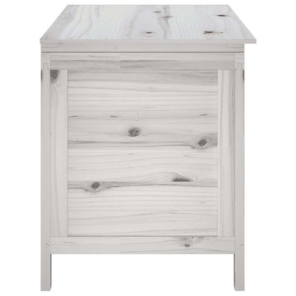 Dynbox vit 99x49,5x58,5 cm massivt granträ