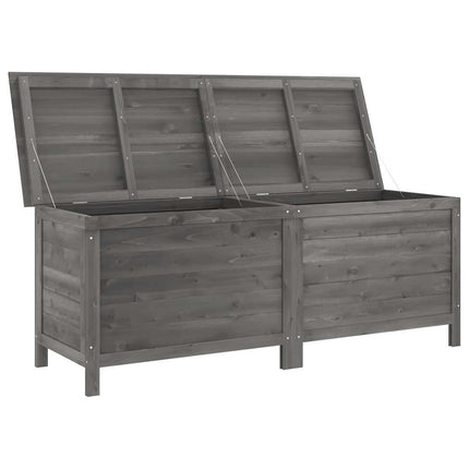 Dynbox antracit 150x50x56,5 cm massivt granträ