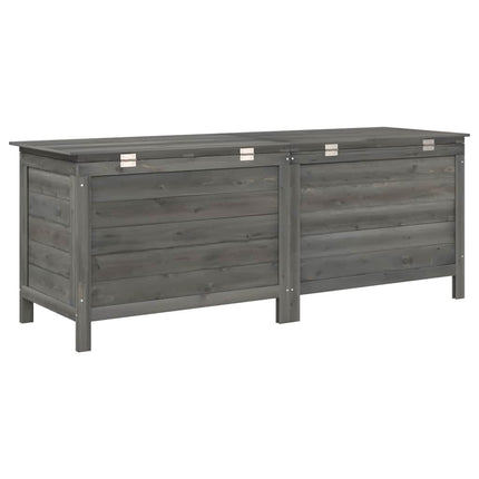 Dynbox antracit 150x50x56,5 cm massivt granträ