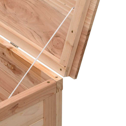 Dynbox 198,5x50x56,5 cm massivt granträ