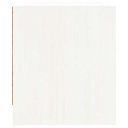 Sängbord vit 40x31x35,5 cm massiv furu